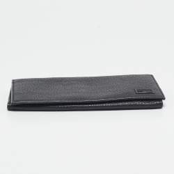 Fendi Black Leather Bifold Long Wallet