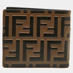 Fendi Tobacco Zucca Embossed Leather Bifold Wallet