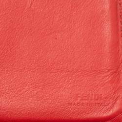 Fendi Black/Yellow Leather Monster Continental Wallet