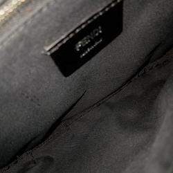 Fendi Brown Leather FF logo belt bag