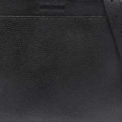 Fendi Black Selleria Leather Peekaboo ISeeU Briefcase