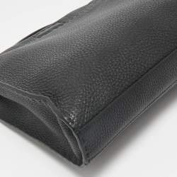 Fendi Black Selleria Leather Peekaboo ISeeU Briefcase