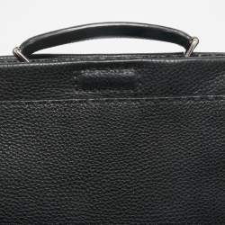 Fendi Black Selleria Leather Peekaboo ISeeU Briefcase