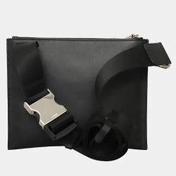 Fendi Zucca Embossed Leather Crossbody Bag