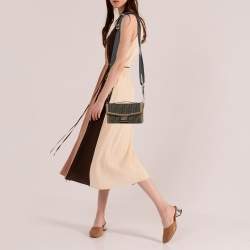 Fendi Brown Zucca Canvas and Leather Soft Trunk Baguette Bag