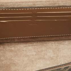 Fendi Brown Zucca Canvas and Leather Soft Trunk Baguette Bag