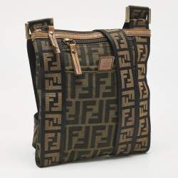 Pre Owned حقيبة كروس بودي فندي نايلون توباكو زوكا