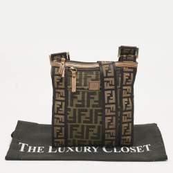 Pre Owned حقيبة كروس بودي فندي نايلون توباكو زوكا