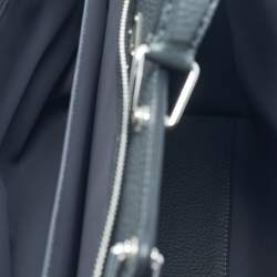 Pre Owned Fendi Dark Grey Leather Peekaboo Iconic Essential Bag