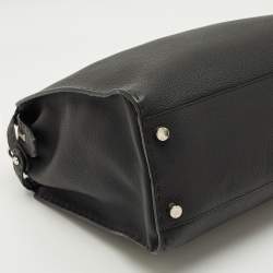 Pre Owned Fendi Black Selleria Leather Monster Peekaboo Iseeu Briefcase