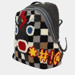 Pre Owned Fendi Selleria Sheraling Fendi Faces Backpack