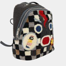 Pre Owned Fendi Selleria Sheraling Fendi Faces Backpack