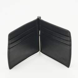 Pre Owned Fendi Black/Yellow Zucca Coated Canvas and Leather Diagonal Card Case