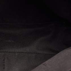 Pre Owned Fendi Black Zucca Coated Canvas Flap Messenger Bag