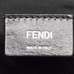 Pre Owned Fendi Black Zucca Canvas and Leather Convertible Backpack