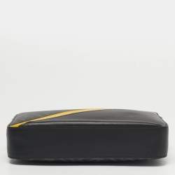 Pre Owned حقيبة كروس بودي فندي جلد وكانفاس مقوى بنمط إيف إيف كاميرا مائلة رمادية/سوداء