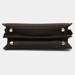 Pre Owned Fendi Brown Fabric Peekaboo I See U Mini