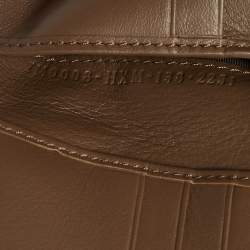 Pre Owned محفظة ثنائية الطي فندي جلد وتوباكو زوكا