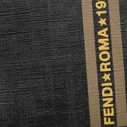 Pre Owned محفظة ثنائية الطي فندي جلد وتوباكو زوكا