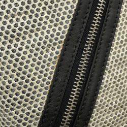 مملوكة مسبقًا Fendi Logo Backpack Ivory/Black Nylon Mesh