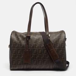 مملوكة مسبقًا حقيبة فندي دافل كانفس مطلي توتون زوكا