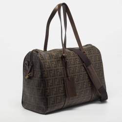 مملوكة مسبقًا حقيبة فندي دافل كانفس مطلي توتون زوكا