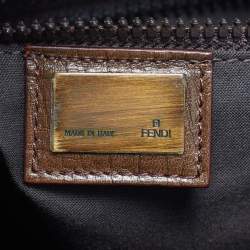 مملوكة مسبقًا حقيبة فندي دافل كانفس مطلي توتون زوكا