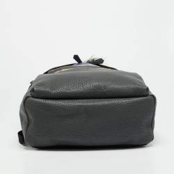 مملوكة مسبقًا حقيبة ظهر فندي مونستر أيز رمادي/متعدد الألوان سيليريا جلد وفرو