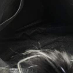 مملوكة مسبقًا حقيبة ظهر فندي مونستر أيز رمادي/متعدد الألوان سيليريا جلد وفرو