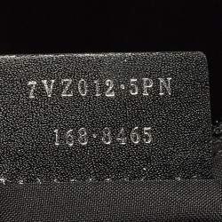 Pre Owned Fendi Logo Multicolor Shearling Fur and Nylon Backpack