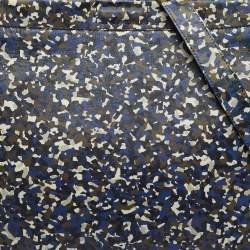 Pre Owned Fendi Peekaboo Large Multicolor Camouflage Leather Briefcase