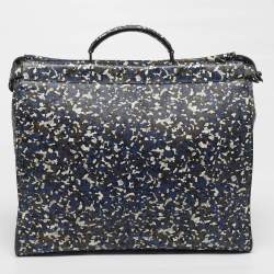 Pre Owned Fendi Peekaboo Large Multicolor Camouflage Leather Briefcase