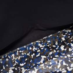 Pre Owned Fendi Peekaboo Large Multicolor Camouflage Leather Briefcase