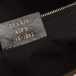 Pre Owned Fendi White Leather Logo Mania Weekender Bag