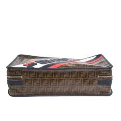 Fendi Zucca Coated Canvas and Leather Mania FF Suitcase