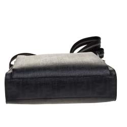 Fendi Black Zucca Coated Canvas Messenger Bag
