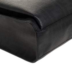 Fendi Black Zucca Coated Canvas Messenger Bag