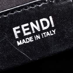 Fendi Black Zucca Coated Canvas Messenger Bag