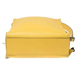 Fendi Mustard Leather Square Backpack