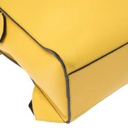 Fendi Mustard Leather Square Backpack