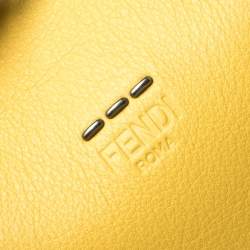 Fendi Mustard Leather Square Backpack