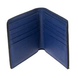 Fendi Black Leather Studded Karlito Bifold Wallet