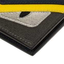 Fendi Multicolor Leather Monster Eye Bifold Wallet