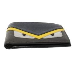 Fendi Multicolor Leather Monster Eye Bifold Wallet