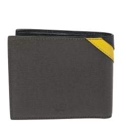 Fendi Multicolor Leather Monster Eye Bifold Wallet