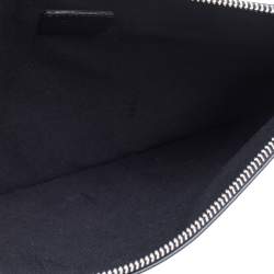 مملوكة مسبقًا Fendi Black/Yellow Leather Monster Eyes Flat Clutch