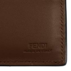 Fendi Multicolor Leather Monster Eyes Bifold Wallet