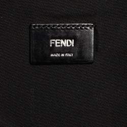 Pre Owned Fendi Red Leather and Nylon Monster Backpack