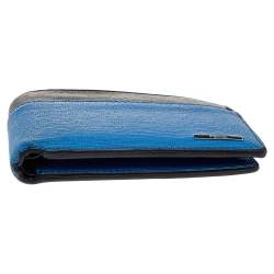 Fendi Two Tone Leather Bi Fold Wallet