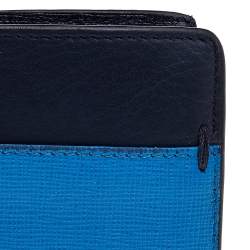 Fendi Two Tone Leather Bi Fold Wallet